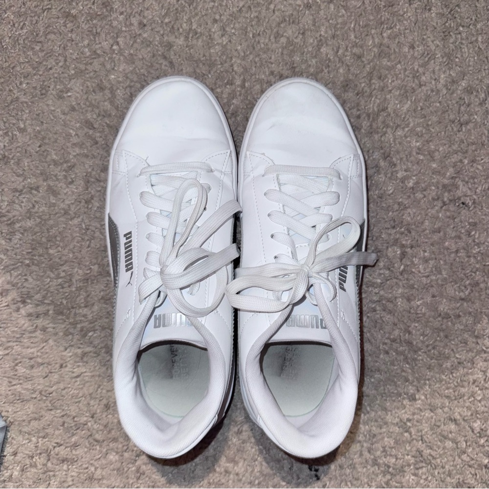 Puma Women's Sneakers in White and Silver